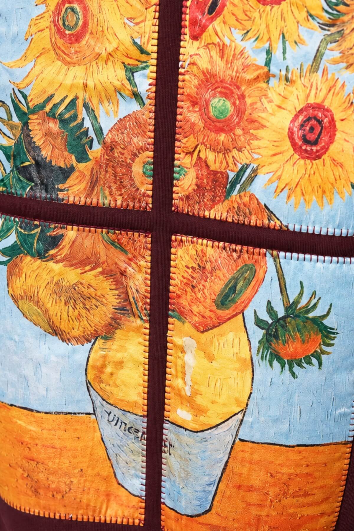 SUNFLOWERS - BURGUNDY