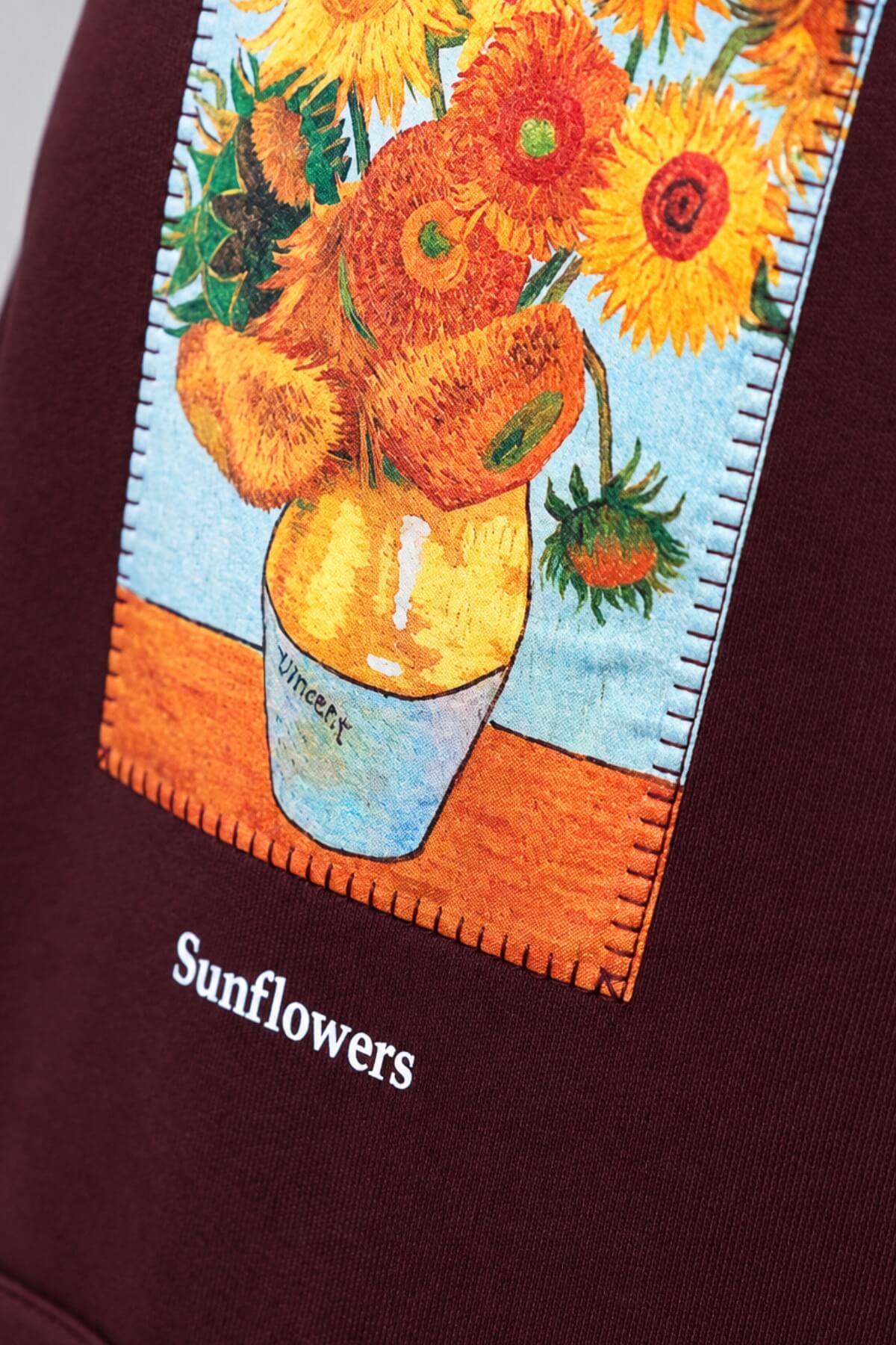 SUNFLOWERS - BURGUNDY