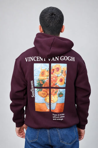 SUNFLOWERS - BURGUNDY