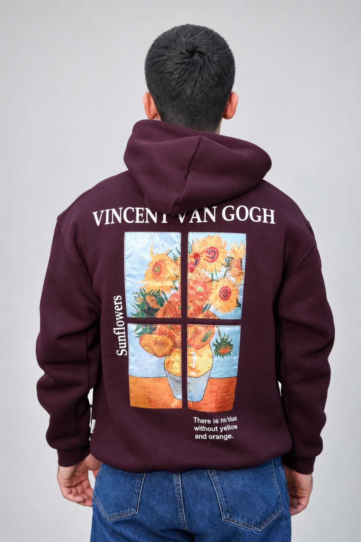 SUNFLOWERS - BURGUNDY