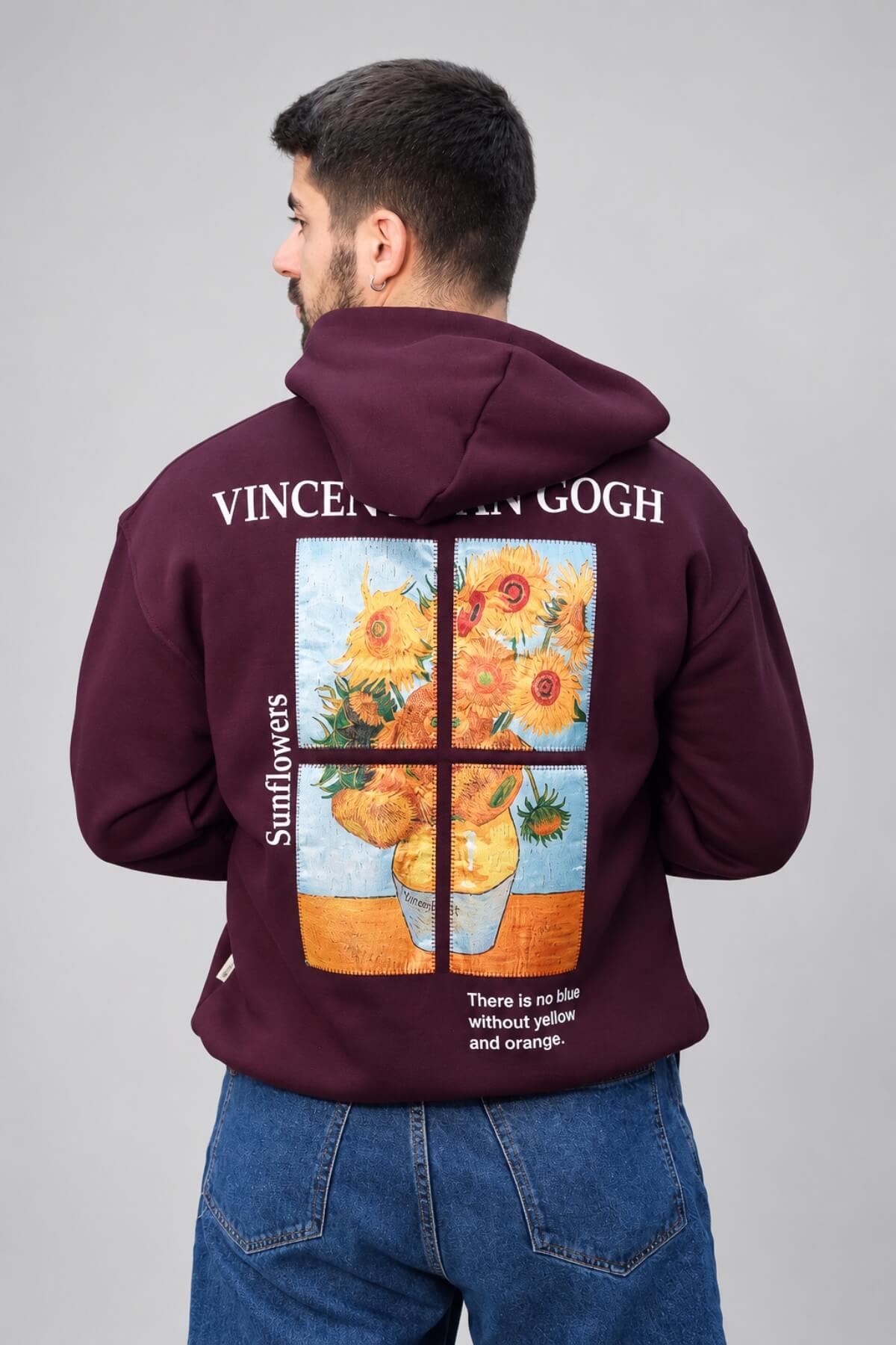 SUNFLOWERS - BURGUNDY
